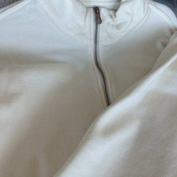 Girlfriend Collective Ivory Half Zip - Picture 9 of 10
